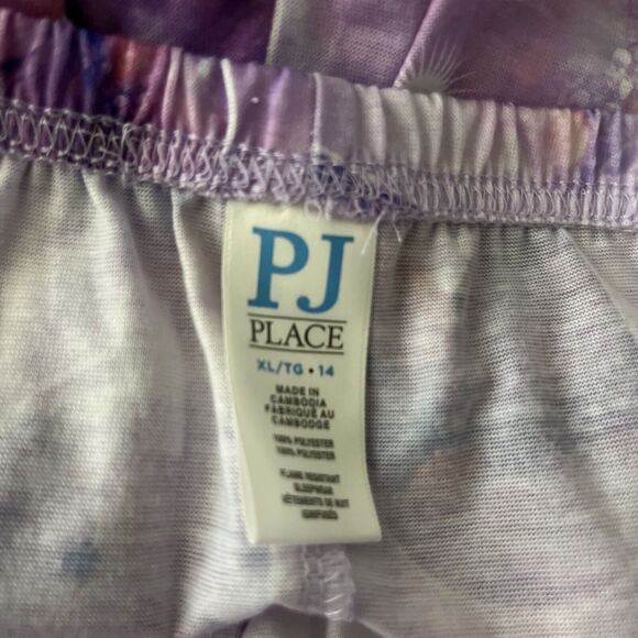 XL Girls Pj Place Purple Unicorn Pajama Pants Elastic Waist Made In Cambodia - Picture 4 of 4